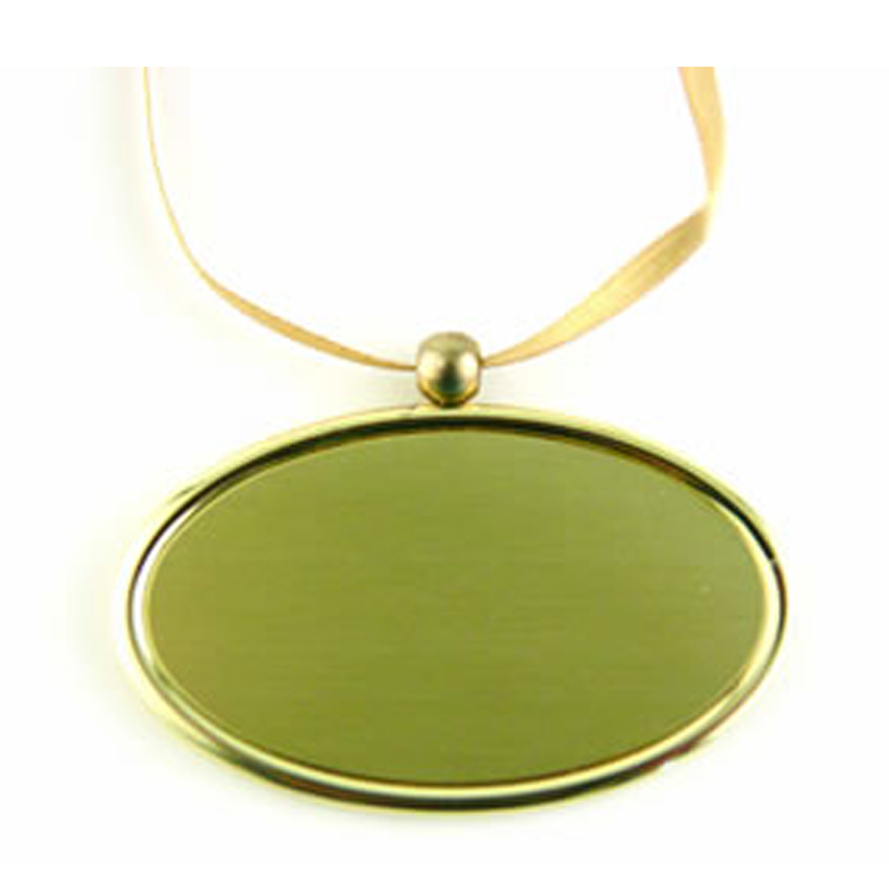 Pendant Golden Oval - For Urn