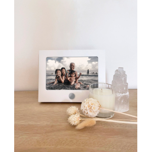 White Photo Frame with Personal Keepsake - Image 2