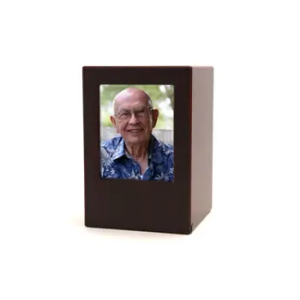 Remembrance Photo Urn - Cherry Large