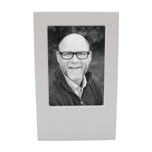 Remembrance Photo Urn ? Matte White
