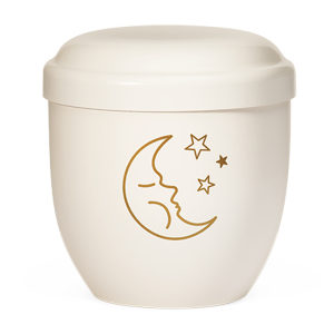 Moon & Stars Child Bio Urn