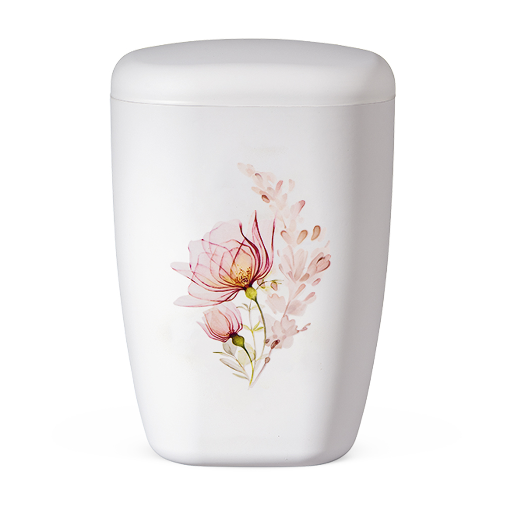 Water Colour Floral Bio Urn - Large