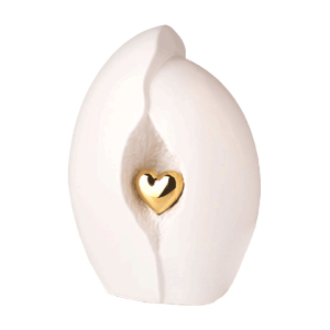 Encased Heart White - Large
