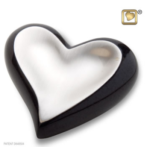 Heart Pewter Midnight Brushed