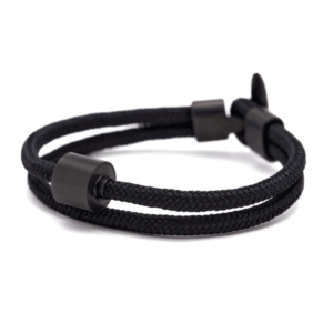 Barrel Bracelet Cord Black / Barrel Black Medium - Image 2
