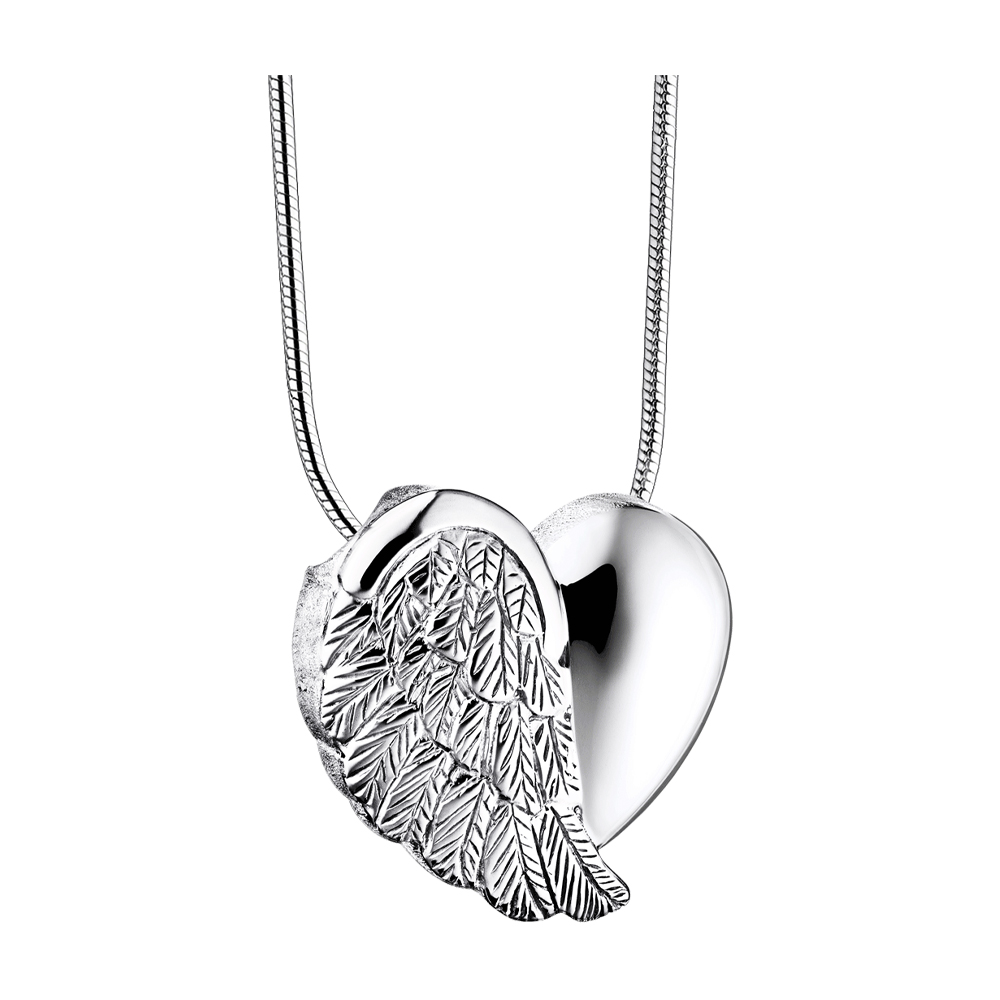 Love Wings (Silver) Ash Pendant