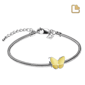 Treasure Yellow Wings of Hope Bead