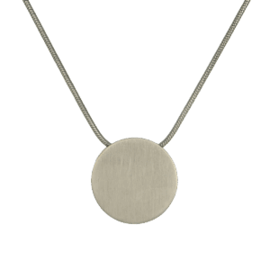 Plain Circle Pewter Pendant