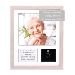14? X 11? Frame Urn BLACK with Quote and Keepsake Hook