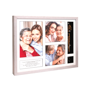 20? X 16? Frame Urn BLACK with Quote and 2 Keepsake Hooks - Image 3