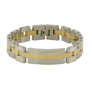 Cable Link Bracelet Pewter