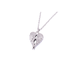 Double Angel Wings Ash Pendant