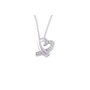 Diamante Heart Ash Pendant