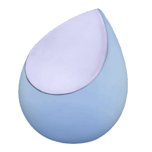 Drop Child Blue Brushed Pewter Medium