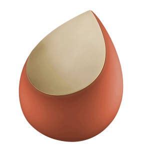 Drop Terracotta Brushed Gold Adult