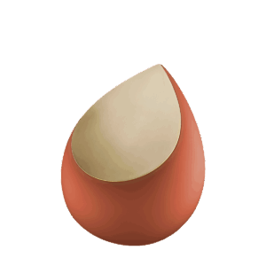 Drop Terracotta Brushed Gold Medium