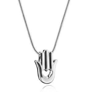 Hamsa Hand Ash Pendant