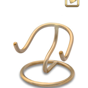 Heart Stand Brushed Gold