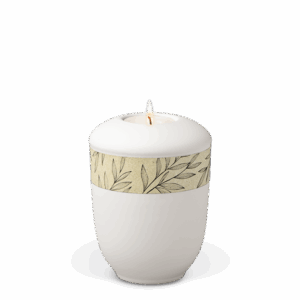 Leaves Grass Paper Ceramic Tealight