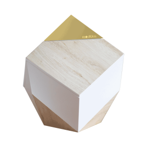 Premium White Wood Print Lux Top