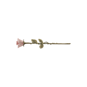 Rose Keepsake Pink with Bronze Stem