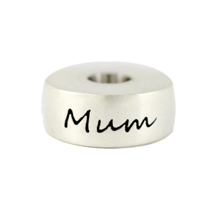 Round Mum Bead Sterling Silver