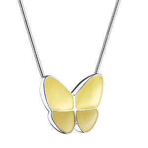 Wings of Hope (Yellow) Ash Pendant