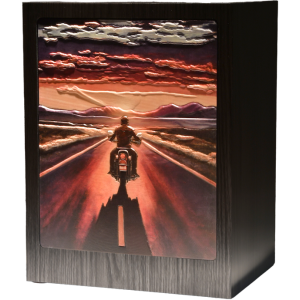 Motorcycle Sunset Urn