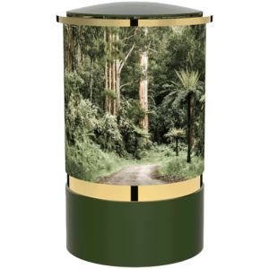 Cylinder Rainforest Sage Green / Gloss Gold Keepsake