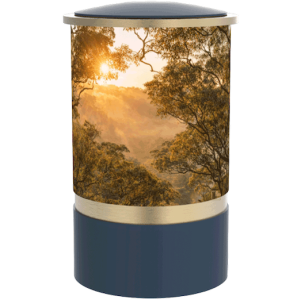 Cylinder Bushland Slate / Brushed Gold Keepsake