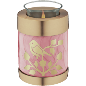 Serenity Birds Pink Tealight