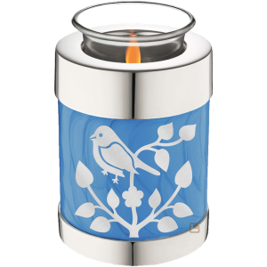 Serenity Birds Blue Tealight