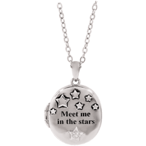 In The Stars Ash Pendant Locket Silver