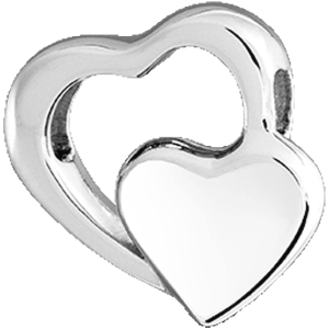 Double Heart Ash Pendant