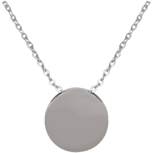 Round Silver Ash Pendant